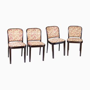 811 Chairs attributed to Josef Hoffmann for Thonet, 1940s, Set of 4