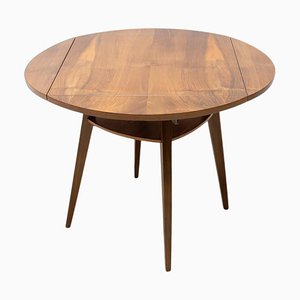 Table Basse Pliante en Noyer, Tchécoslovaquie, 1950s