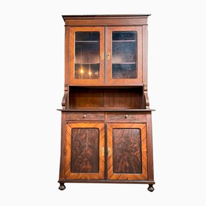 Art Deco Buffet Cupboard with Glass and Brass, 1920s