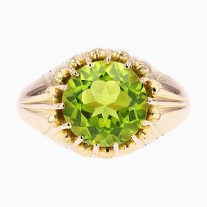 Anillo de oro amarillo de 18 kt de 4,20 kt, años 60