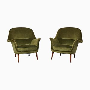 Scandinavian Modern Divina Lounge Chairs attributed to Arne Norell, 1960s, Set of 2