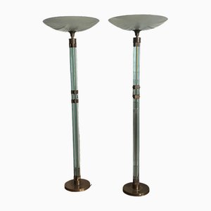 Lampadaires de Fontana Arte, 1940, Set de 2