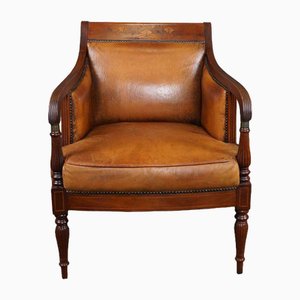Empire Brown Leather Armchair