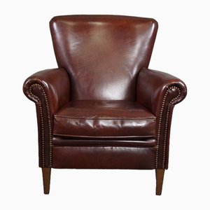 Vintage Brown Leather Armchair