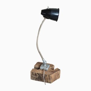 Lámpara de mesa de fábrica vintage