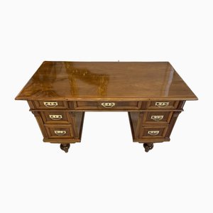 Gründerzeit Schreibtisch aus Holz und Metall