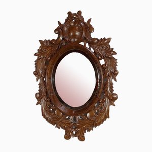 Antique Oak Mirror, 1890s