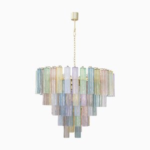 Large Lonchi Suspension Chandelier in Murano Glass, 1990s