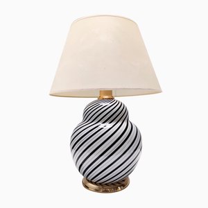 Postmodern Murano Glass Table Lamp in the style of Lino Tagliapietra, Italy, 1980s