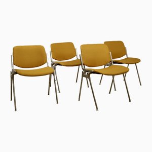 Vintage Safran Chairs DSC 106 by Giancarlo Piretti for Anonima Casteli, 1965, Set of 4