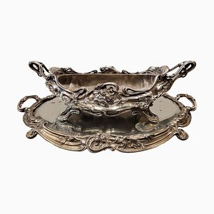 Sourtout Silver Plated by Victor Saglier, France, 1890s