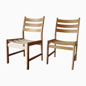 Oak Dining Chairs by Kurt Østervig for Kp Møbler, 1950s, Set of 2