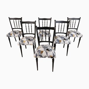 Italian Dining Chairs, Set of 6