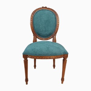 Französischer Vintage Stuhl mit Akzent im Louis XVI Stil