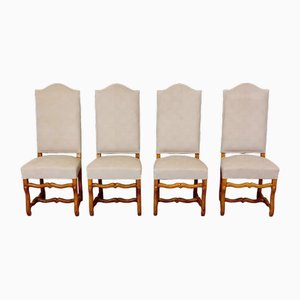 Französische Esszimmerstühle aus Eiche im Louis XIII Stil, 4 . Set