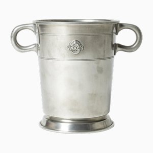 Vintage Pewter Ice Bucket by Hugo Ghelin for Ystad-Metall, 1928