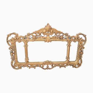 Rococo Italian Overmantle Gilt Frame Mirror