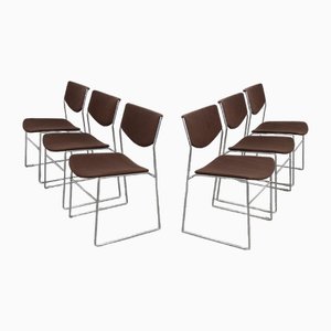 Stackable Dining Chairs, 1970s, Set of 6