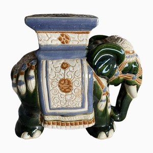 Macetero o taburete en forma de elefante, años 80