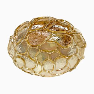 Amber Glass Ceiling Lamp, Germany, 1960s