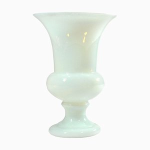 Murano Opaline Glass Vase, 1960s