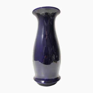 Italian Blue Lacquered Ceramic Vase by Guido Andlovitz for Lavenia, 1970s