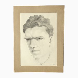 Xavier Albert Fiala, Autoportrait, 1938, Bleistift auf Papier