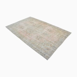 Large Handmade Distressed Overdyed Neutral Rug