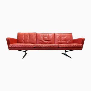 Leather and Chrome Sofa, 1950s