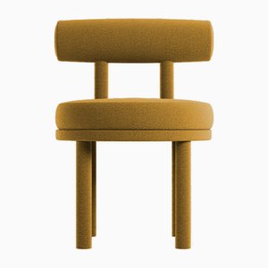 Collector Moca Chair in Boucle Mustard by Studio Rig