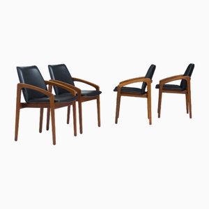 Dining Chairs by Henning Kjaernulf for Korup Stolefabrik, Set of 4