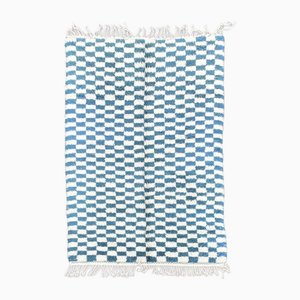 Checkered Area Rug in Wool