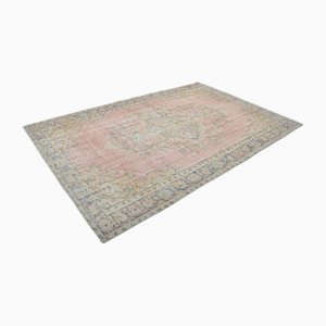 Grand Tapis Floral Hanmdade Vieilli, Turquie