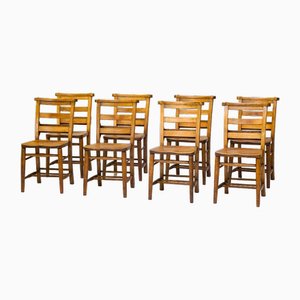 Chapel Chairs, 1900, Set of 8