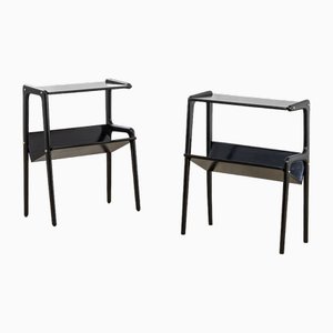 Black Wooden Side Tables by Ico & Luisa Parisi, 1950s, Set of 2