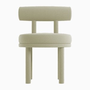 Collector Moca Chair in Boucle Beige Blue by Studio Rig