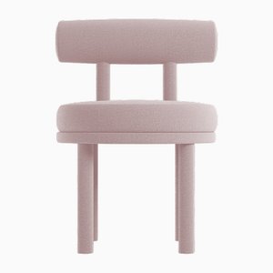Collector Moca Chair in Boucle Rose by Studio Rig