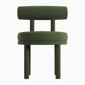 Collector Moca Chair in Boucle Green by Studio Rig