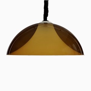 Space Age Acrylic Rise & Fall Pendant Lamp attributed to Elio Martinelli for Martinelli Luce