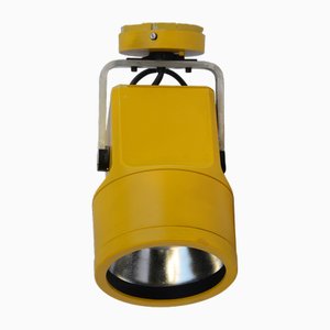 Lámpara de techo Unispot en amarillo de Bent Gantzel-Boysen para Louis Poulsen, años 70