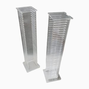 Acrylic CD Tower Stand, Set of 2, 1970