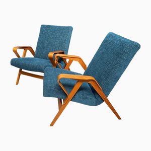 Mid-Century Model 24-23 Armchairs by František Jirák for Tatra, 1960s, Set of 2