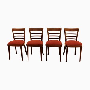 Mid-Century Dining Chairs from Ton, Czechoslovakia, 1950s, Set of 4