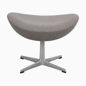 Ottoman for the Egg in Patinated Gray Hallingdal Fabric by Arne Jacobsen, 2000s