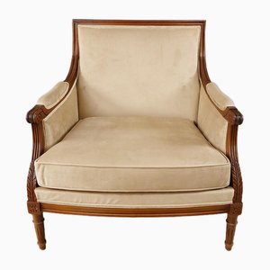 Neu bezogener Sessel im Louis XVI-Stil