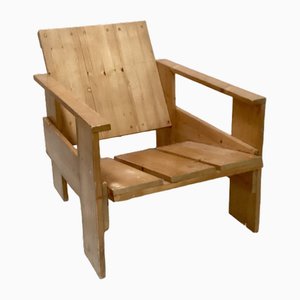 Crate Chair by Gerrit Thomas Rietveld, 1960s