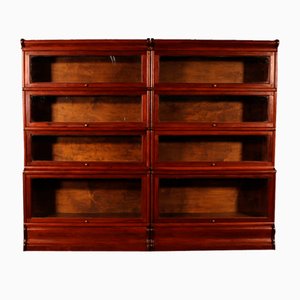 19th Century Bookcases in Mahogany from Globe Wernicke, Set of 2