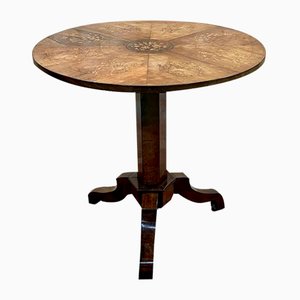 19th Century Side Table in Walnut and Marquetry