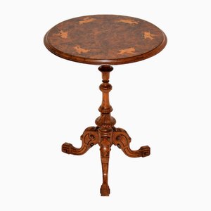 Victorian Burr Walnut Occasional Side Table, 1870s