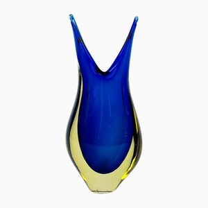 Mid-Century Sommerso Murano Glass Vase attributed to Flavio Poli for Seguso, Italy, 1960s